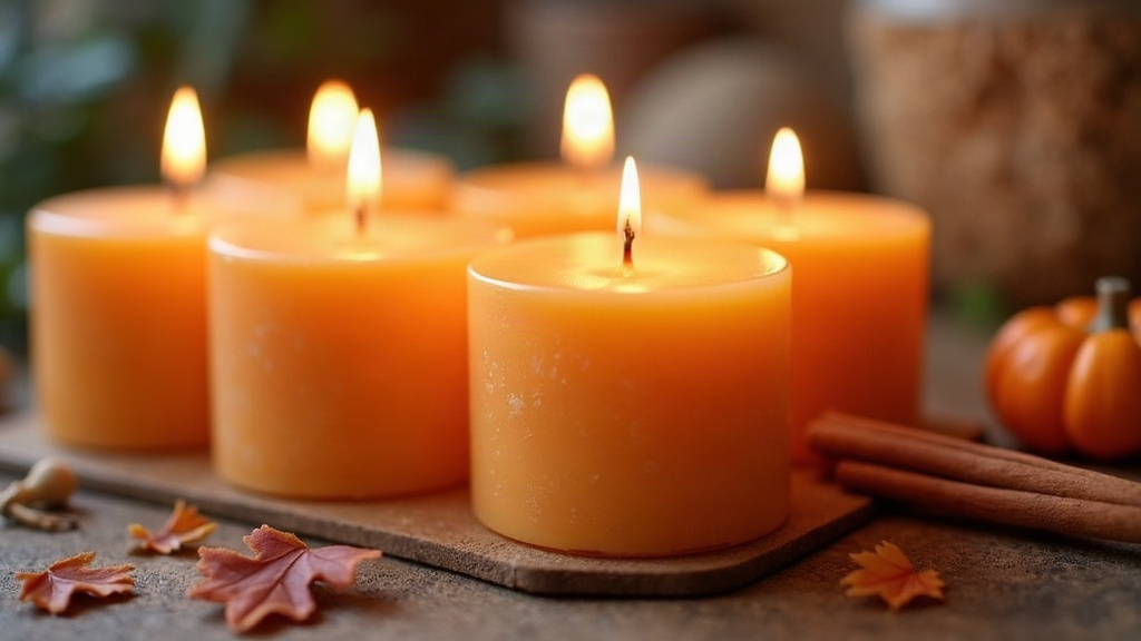 How to Make Fall-Scented Pumpkin Spice Candles with Natural Colorants